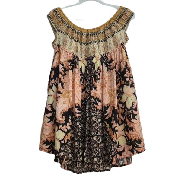 Free People Bali Mariposa Slip Dress in Black Combo - Picture 9 of 11